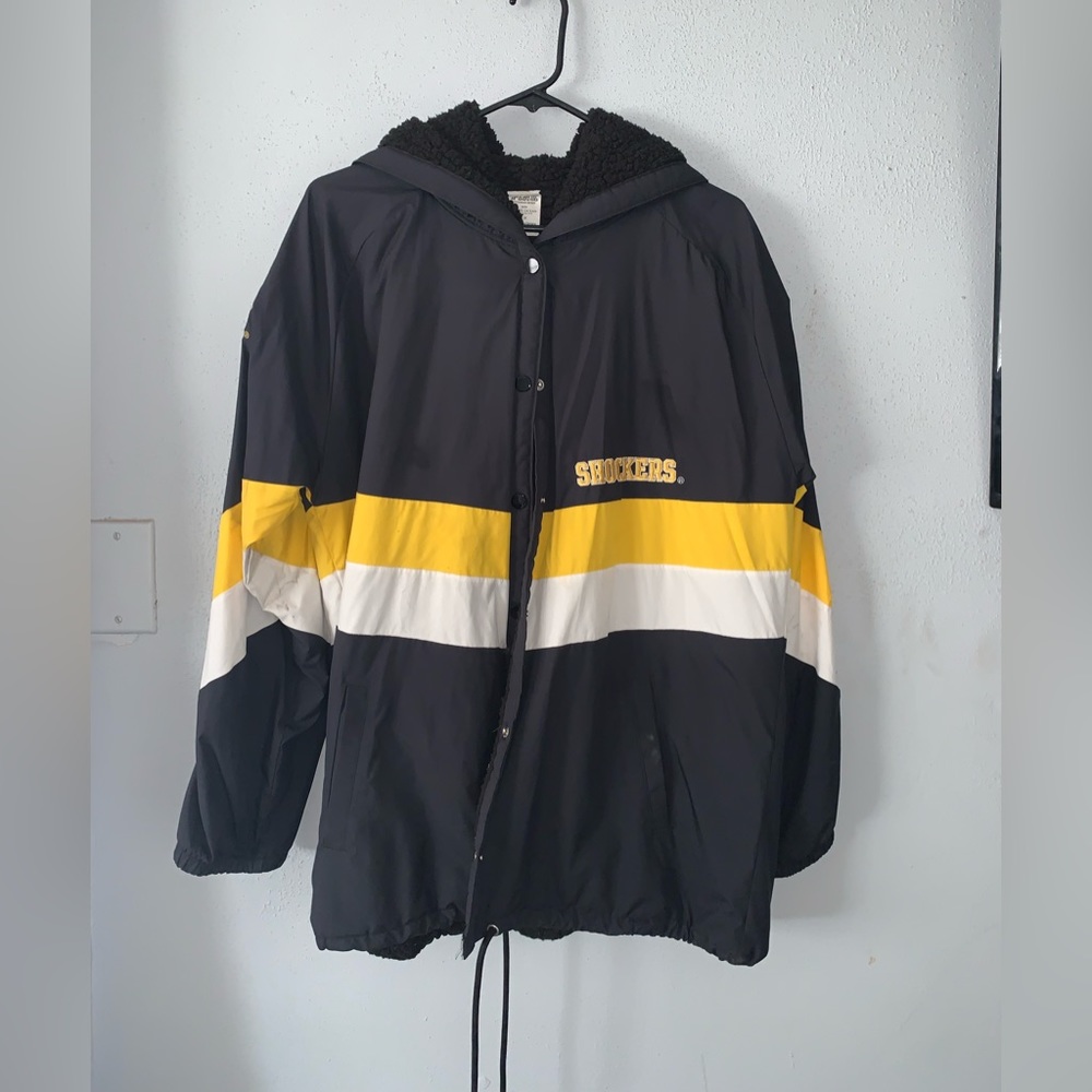 Collegiate PINK Sherpa-Lined Rain Jacket Wichita State Shockers